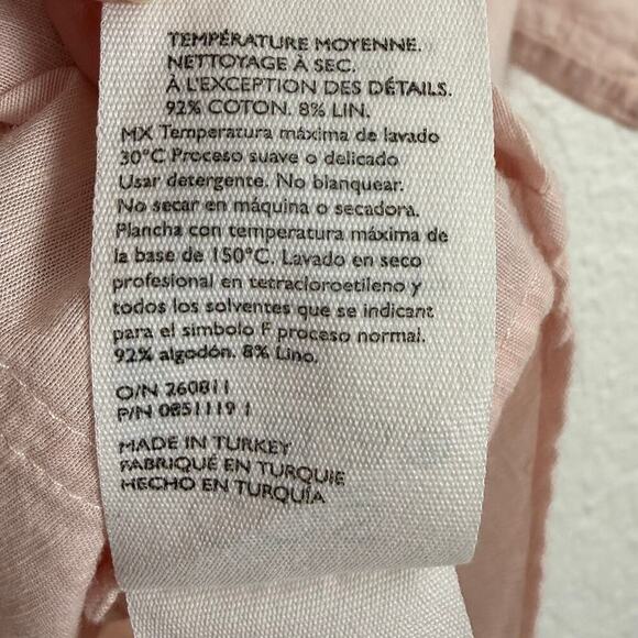 COS A-Line Cotton Linen T-Shirt Pink Minimalist Normcore Quiet Luxury Medium - Picture 6 of 6